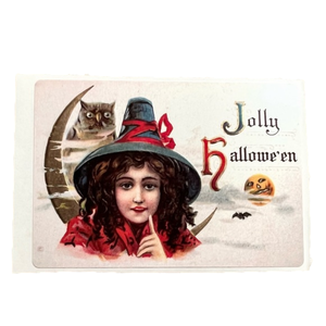 6/$12 🎃 Vintage Halloween Postcard Sticker